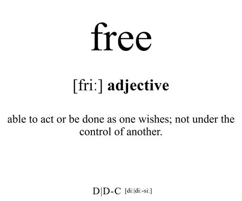 what is free definition.